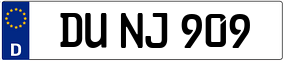 Trailer License Plate